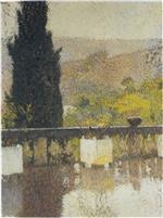 Henri Martin  - Bilder Gemälde - La Terrasse
