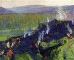 Henri Martin  - Bilder Gemälde - Labastide du Vert