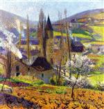 Bild:Labastide in Spring behind the Presbytere