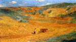 Henri Martin  - Bilder Gemälde - Laboureur au Fond d'une Combe