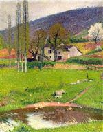 Henri Martin  - Bilder Gemälde - Landscape near Toulouse