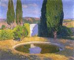 Henri Martin  - Bilder Gemälde - Le Bassin en Ete