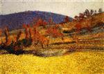 Henri Martin  - Bilder Gemälde - Le Chemin de Marquayrol, a l'Automne