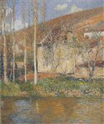 Henri Martin  - Bilder Gemälde - Le Maison sur l'Eau