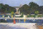 Henri Martin  - Bilder Gemälde - Le Petit Lac aux Jardins du Luxembourg