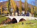 Henri Martin  - Bilder Gemälde - Le Pont de la Labastide du Vert