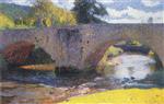 Henri Martin  - Bilder Gemälde - Le pont en Labastide