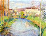 Henri Martin  - Bilder Gemälde - Le Vert, à l'entrée de Labastide-du-Vert