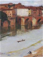 Henri Martin  - Bilder Gemälde - Le Vieux Pont