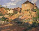 Henri Martin  - Bilder Gemälde - Les Vielles Maisons