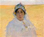 Henri Martin  - Bilder Gemälde - Madame Henri Martin