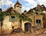 Henri Martin  - Bilder Gemälde - Maison dans le Village