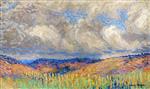 Henri Martin  - Bilder Gemälde - Paysage au ciel tourmenté