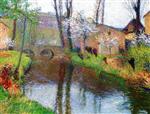 Henri Martin  - Bilder Gemälde - Paysage avec pont