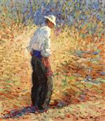 Henri Martin  - Bilder Gemälde - Peasant