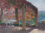 Henri Martin  - Bilder Gemälde - Pergola in Marquayrol in Autumn