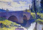 Henri Martin  - Bilder Gemälde - Pont Saint Medard at Midday