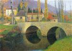 Henri Martin  - Bilder Gemälde - Pont sur le Vert en Labastide du Vert