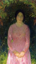 Henri Martin  - Bilder Gemälde - Portrait of a Woman