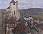 Henri Martin  - Bilder Gemälde - Saint Cirq Lapopie-2