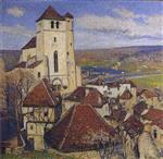 Henri Martin  - Bilder Gemälde - Saint Cirq Lapopie-3