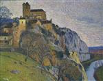 Henri Martin  - Bilder Gemälde - Saint Cirq Lapopie