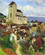 Henri Martin  - Bilder Gemälde - Saint Cirq-La-Popie