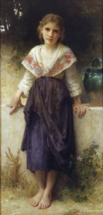 William Bouguereau  - Bilder Gemälde - Ein Moment