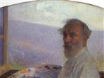 Henri Martin  - Bilder Gemälde - Self-portrait