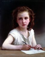 William Bouguereau  - Bilder Gemälde - Ein Mädchen