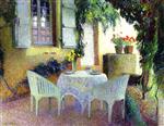 Henri Martin  - Bilder Gemälde - Terrasse du Manoir a Marquayrol