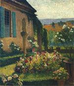 Henri Martin  - Bilder Gemälde - The Artist's Garden
