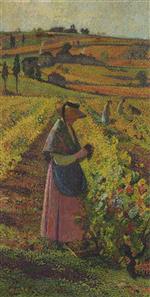 Henri Martin  - Bilder Gemälde - The Harvest