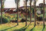 Henri Martin  - Bilder Gemälde - The House of Monsieur Pélé overlooking Labastide du Vert