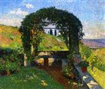 Henri Martin  - Bilder Gemälde - The Pergola