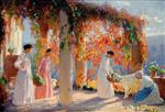 Henri Martin  - Bilder Gemälde - The Pergola at Marquayrol