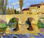 Henri Martin  - Bilder Gemälde - The Pont de la Bastiide-du-Vert
