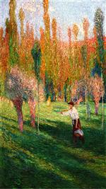 Henri Martin  - Bilder Gemälde - The Reaper