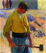 Henri Martin  - Bilder Gemälde - The Worker