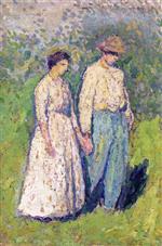 Henri Martin  - Bilder Gemälde - Two Peasants