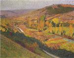 Henri Martin  - Bilder Gemälde - Vallee du Vert en Labastide