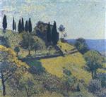 Henri Martin  - Bilder Gemälde - View from the Artist's Studio