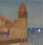 Henri Martin  - Bilder Gemälde - Vue de Collioure