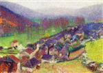 Henri Martin  - Bilder Gemälde - Vue de Labastide du Vert en Contrebas de Marquayrol