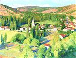 Henri Martin  - Bilder Gemälde - Vue de Labastide-du-Vert