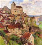 Henri Martin  - Bilder Gemälde - Vue générale de Saint Cirq Lapopie