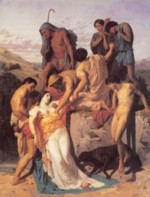 William Bouguereau  - Bilder Gemälde - Zenobia gefunden bei einer Schafherde