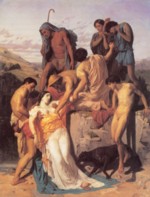 William Bouguereau  - paintings - Zenobia Found by Shepherds on the Banks of the Araxes