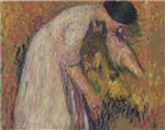 Henri Martin  - Bilder Gemälde - Wife of the Artist