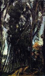 Chaim Soutine - Bilder Gemälde - Avenue of Trees at Chartres